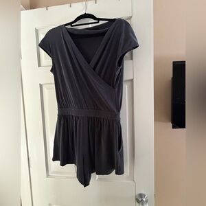 Lululemon Drapey Softstreme Romper Black Medium New w/o Tags